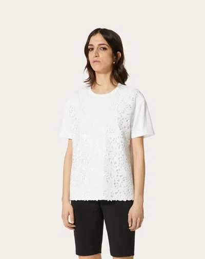 Valentino Logo-print Lace T-shirt