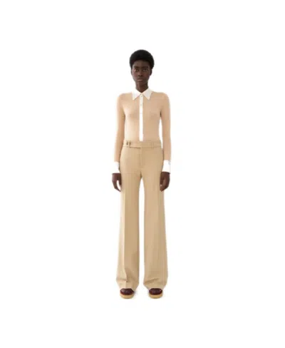 Chloé Flared Wool Trousers