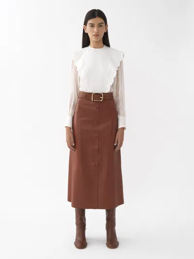 Chloé Flouncy Scalloped Blouse