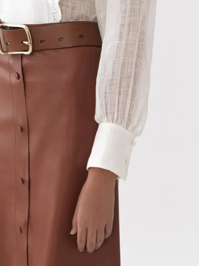 Chloé Flouncy Scalloped Blouse