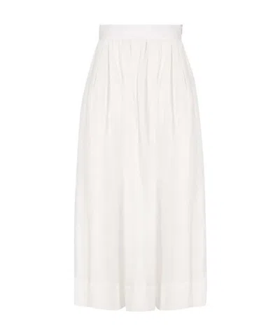 Chloé Zipper Skirt In White