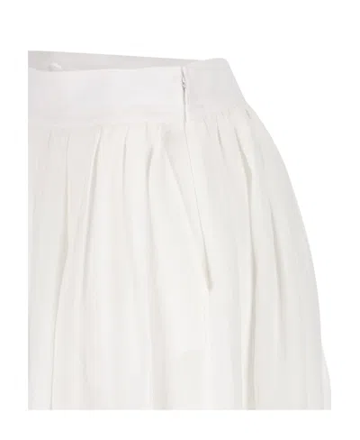 Chloé Zipper Skirt In White