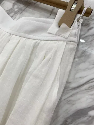 Chloé Zipper Skirt In White