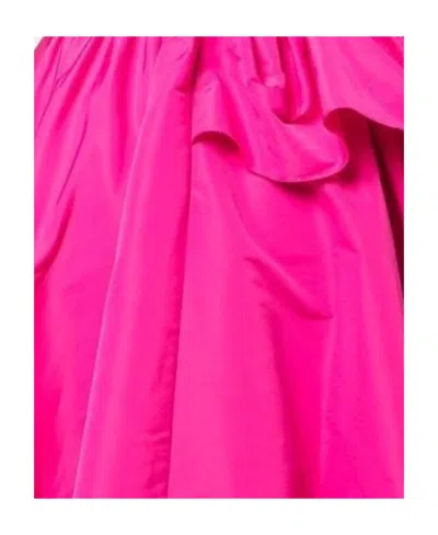 Alexander Mcqueen Asymmetric Ruffled Skirt In Pink