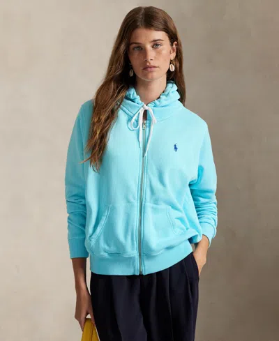 Polo Ralph Lauren Women's Lightweight Fleece Full-zip Hoodie Sweatshirt