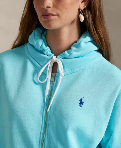 Polo Ralph Lauren Women's Lightweight Fleece Full-zip Hoodie Sweatshirt