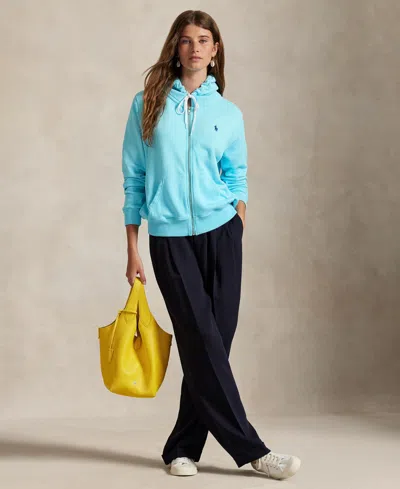 Polo Ralph Lauren Women's Lightweight Fleece Full-zip Hoodie Sweatshirt