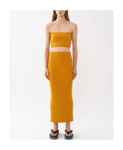 Chloé Ribbed-knit Bandeau Top