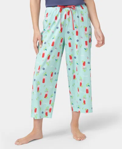 Hue Women's Bloody Mary Mood Capri Pajama Pants In Blue