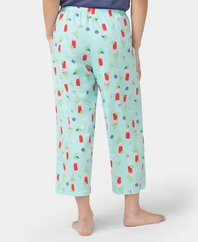 Hue Women's Bloody Mary Mood Capri Pajama Pants In Blue
