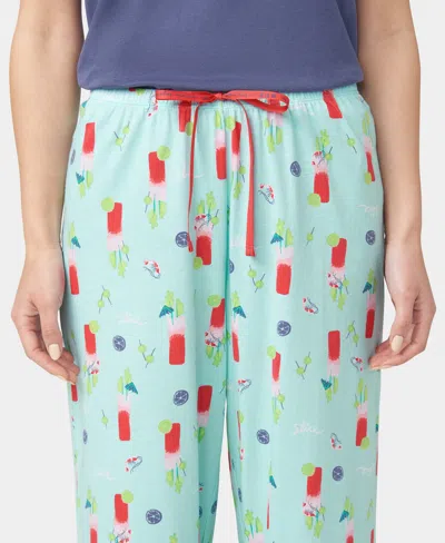 Hue Women's Bloody Mary Mood Capri Pajama Pants In Blue