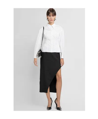 Alexander Mcqueen Fitted Button-up Shirt In White
