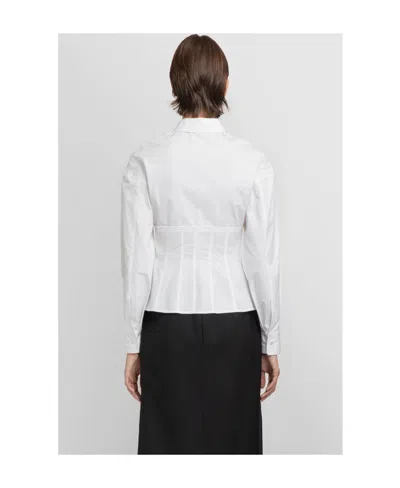 Alexander Mcqueen Fitted Button-up Shirt In White