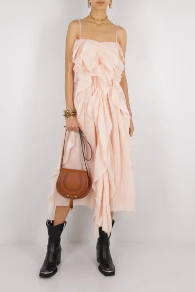 Chloé Ruffled Midi Dress