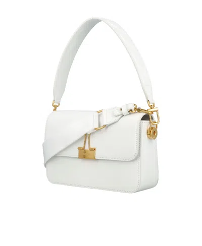 Off-white Binder Clip Foldover Top Crossbody Bag