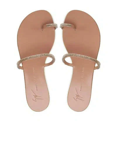 Giuseppe Zanotti Colorful Crystal Flip-flops