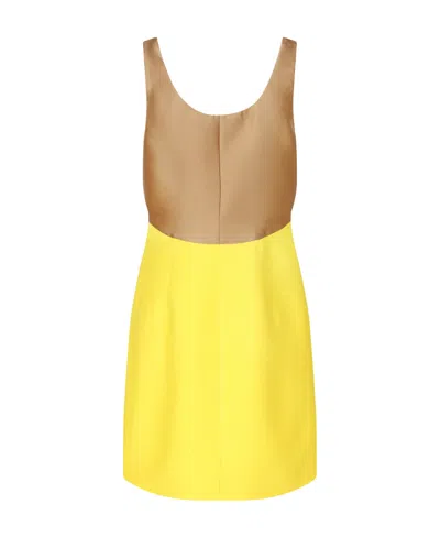 Valentino Colour-block Sleeveless Minidress In Multi