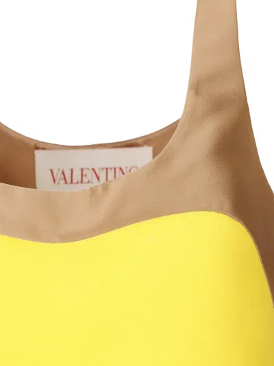 Valentino Colour-block Sleeveless Minidress In Multi