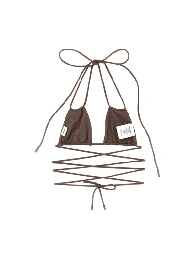 Saint Laurent Halterneck Wrap Around Bikini Top