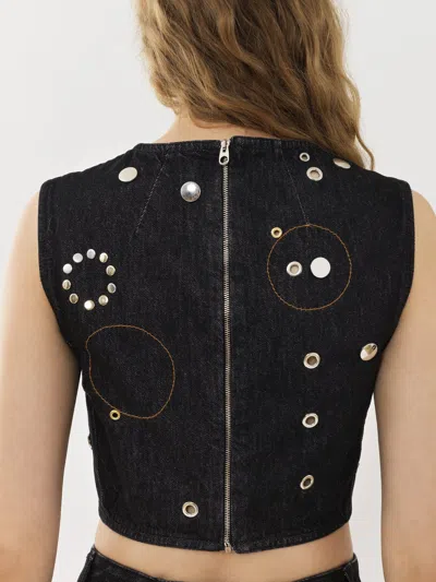 Chloé Pattern Vest In Black