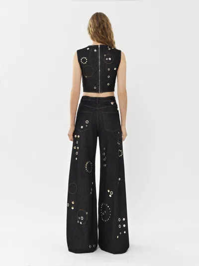 Chloé Pattern Vest In Black
