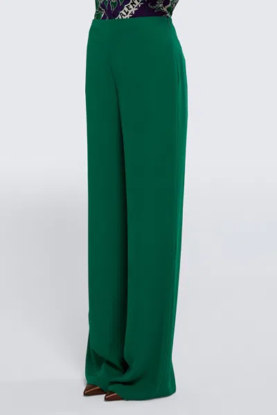 Valentino Wide-leg Silk Trousers