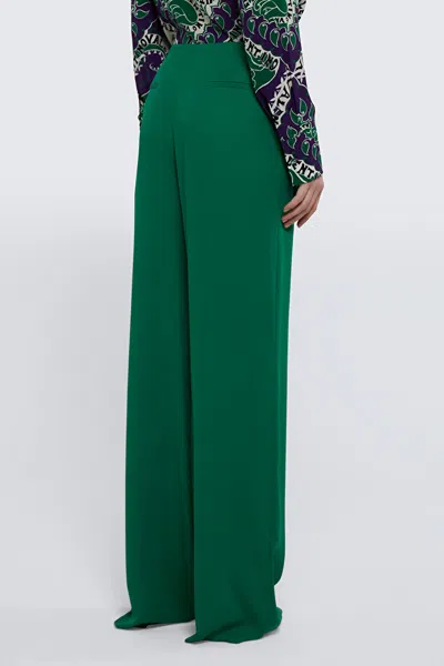 Valentino Wide-leg Silk Trousers
