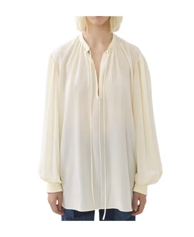Chloé Lavallière-neck Silk Blouse