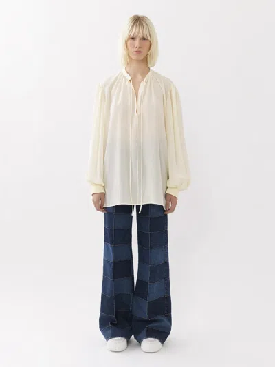 Chloé Lavallière-neck Silk Blouse