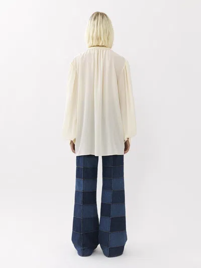 Chloé Lavallière-neck Silk Blouse