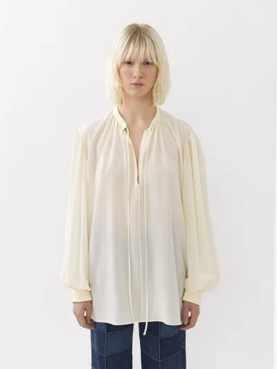 Chloé Lavallière-neck Silk Blouse