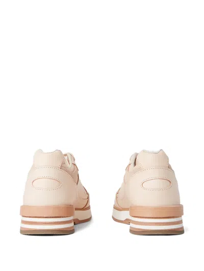 Hender Scheme Leather Panelled Lace-up Sneakers In Multi