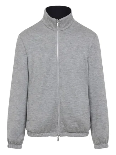 Brunello Cucinelli Water-resistant Long-sleeve Jacket In Black