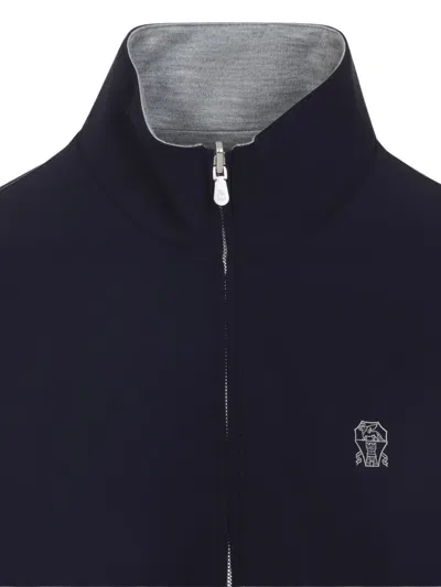 Brunello Cucinelli Water-resistant Long-sleeve Jacket In Black