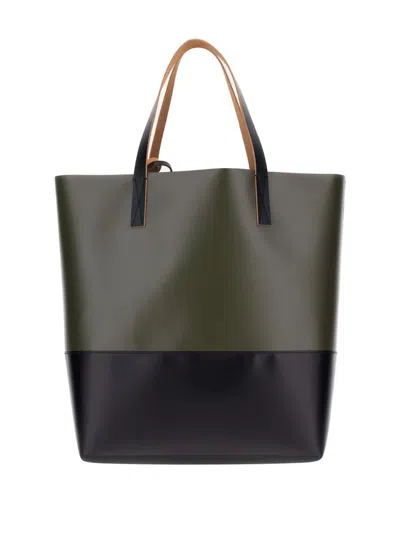 Marni Colour-block Logo-detail Tote Bag