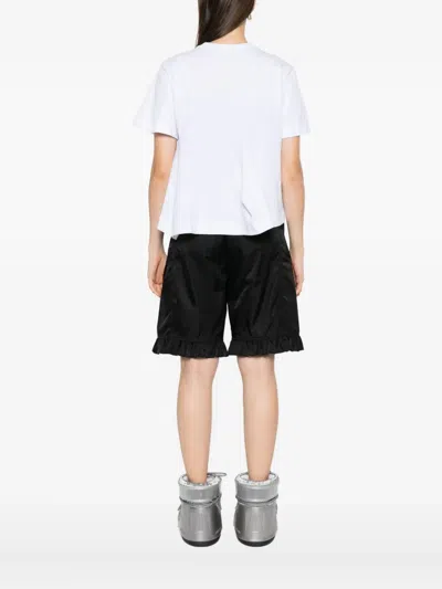 Sacai Layered Cotton T-shirt In White