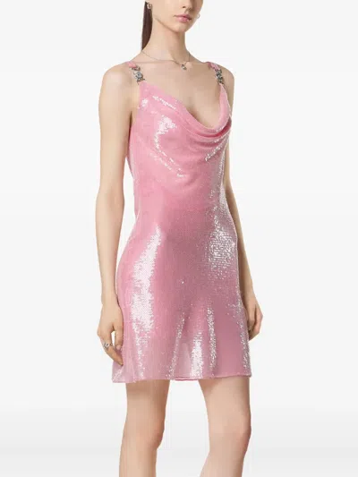 Versace Sequinned Slip Mini Dress
