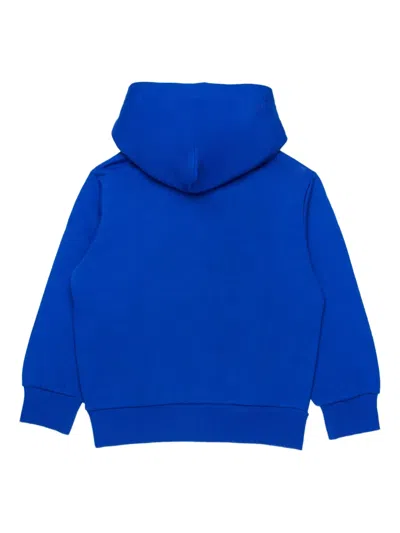 Diesel Sdropshood Over Logo-print Hoodie In Blue