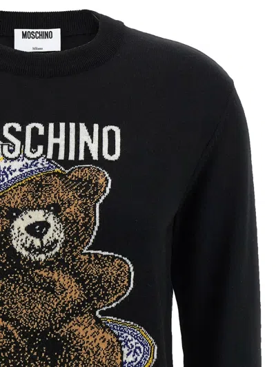 Moschino Teddy Bear-intarsia Crew-neck Sweater