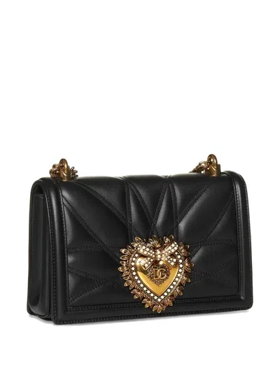 Dolce & Gabbana Quilted Heart-embellished Shoulder Bag