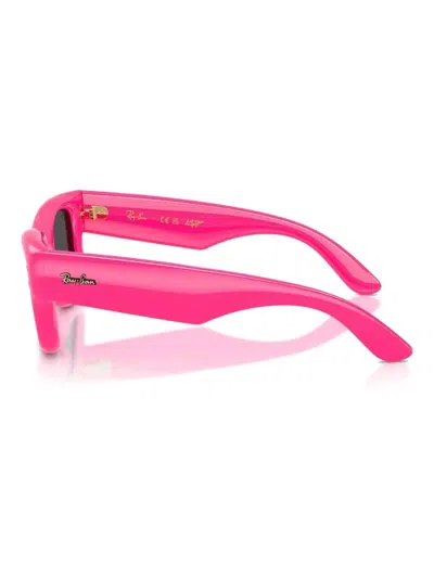 Ray Ban Rayban Rb4940 Wayfarer Puffer By Asap Rocky 683287 Lucido Fucsia Sunglasses In Pink