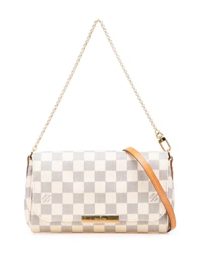 Pre-owned Louis Vuitton 2014 Damier Azur Favorite Pm Satchel