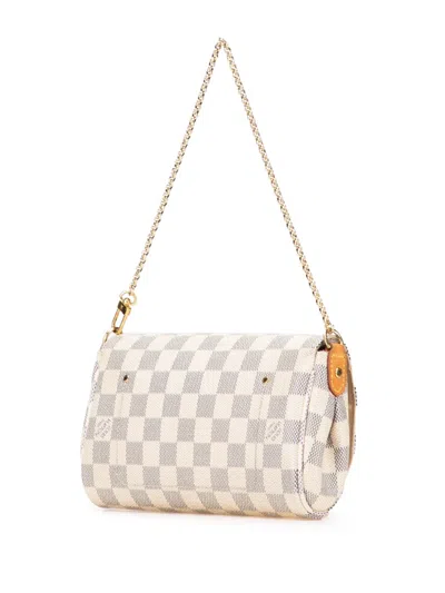 Pre-owned Louis Vuitton 2014 Damier Azur Favorite Pm Satchel