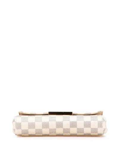 Pre-owned Louis Vuitton 2014 Damier Azur Favorite Pm Satchel