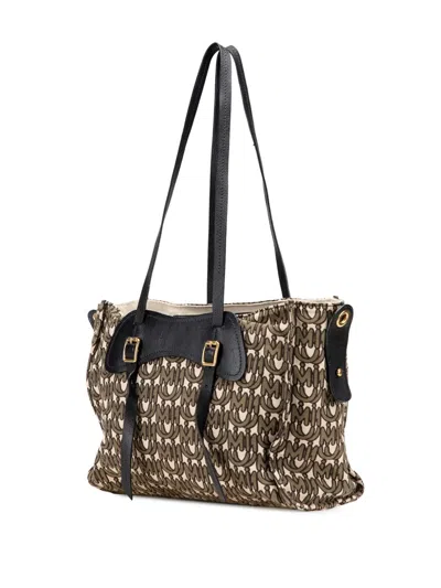 Pre-owned Miu Miu 2000-2025 Canvas Monogram Tote Bag
