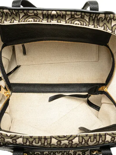 Pre-owned Miu Miu 2000-2025 Canvas Monogram Tote Bag