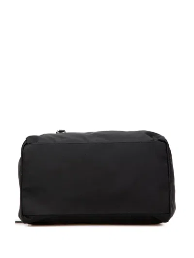 Pre-owned Prada 2013-2025 Saffiano Trimmed Tessuto Handbag