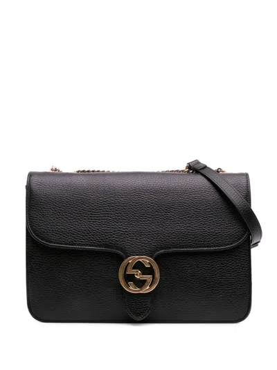 Pre-owned Gucci 2016-2025 Medium Dollar Calfskin Interlocking G Crossbody Bag