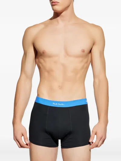 Paul Smith Organic Cotton Boxer Shorts In Black