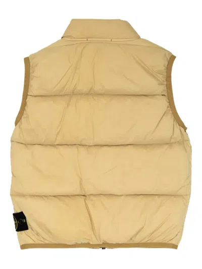 Stone Island Compass-badge Gilet In Neutral